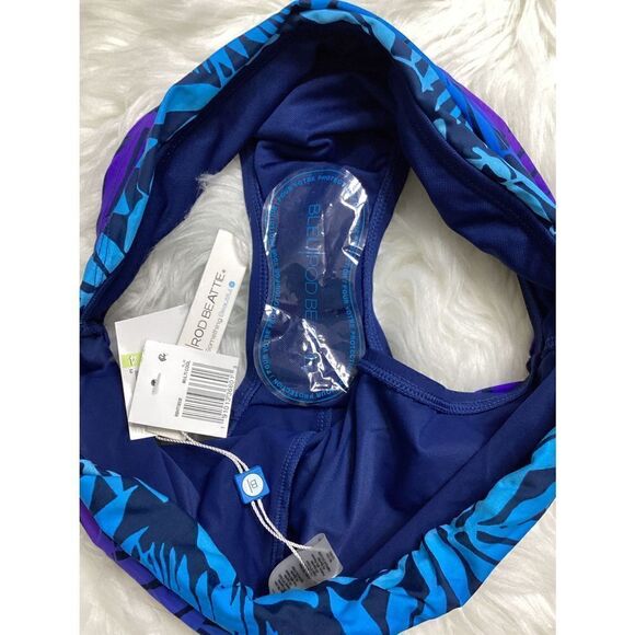New. BLEU Rod Beattie tropical fern sarong bikini bottoms. Size 4 - Picture 10 of 10